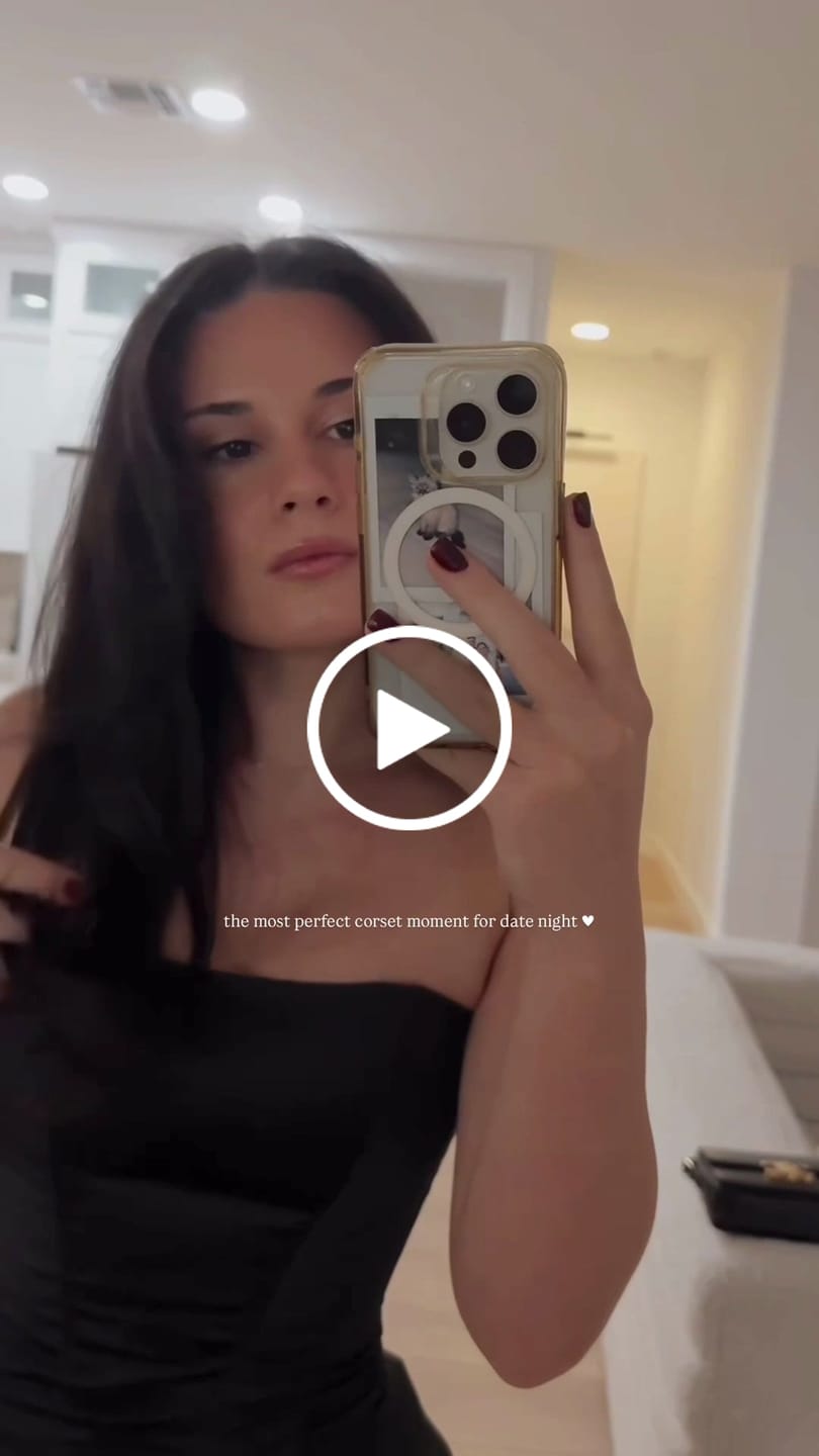 Customer video review of Satin corset