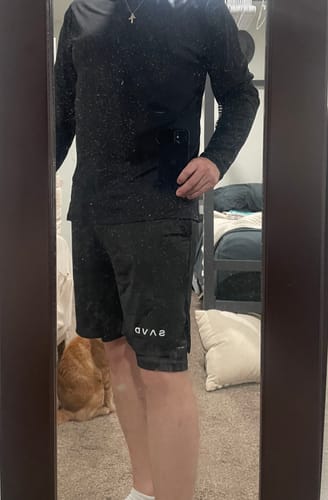 Customer photo review of Joshua 1:9 Lion Performance Shorts