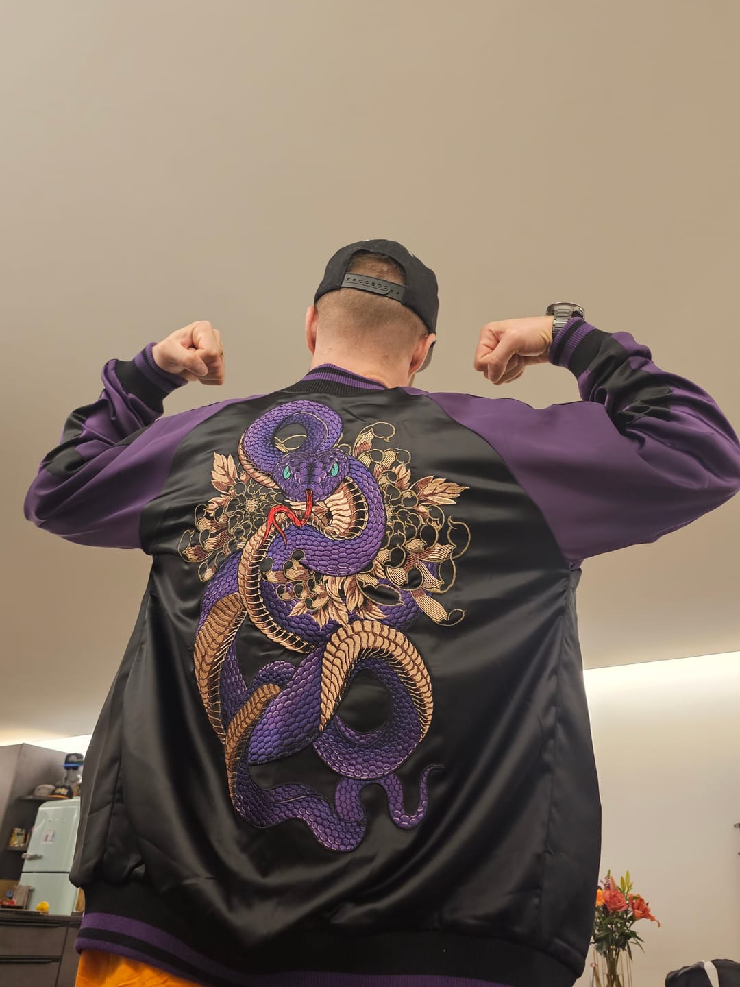 Customer photo review of Violet Viper Sukajan Jacket
