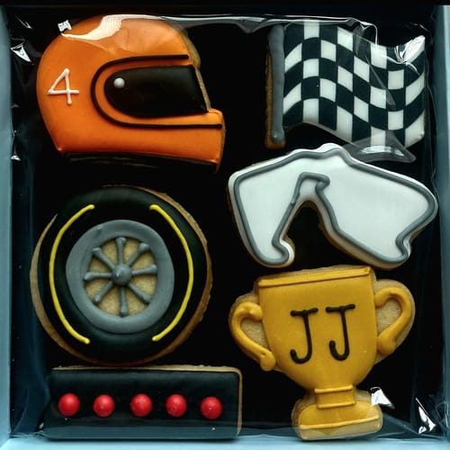 Customer photo review of Motor Racing Biscuit Box