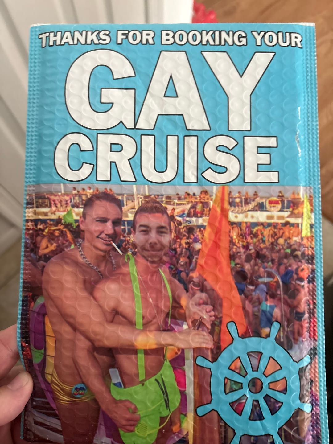 Customer photo review of Gay Cruise Prank Package