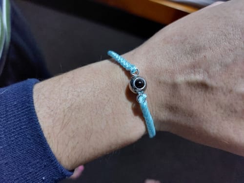 Customer photo review of Custom Photo Bracelet