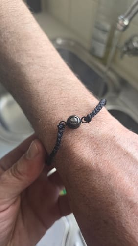 Customer photo review of Custom Photo Bracelet