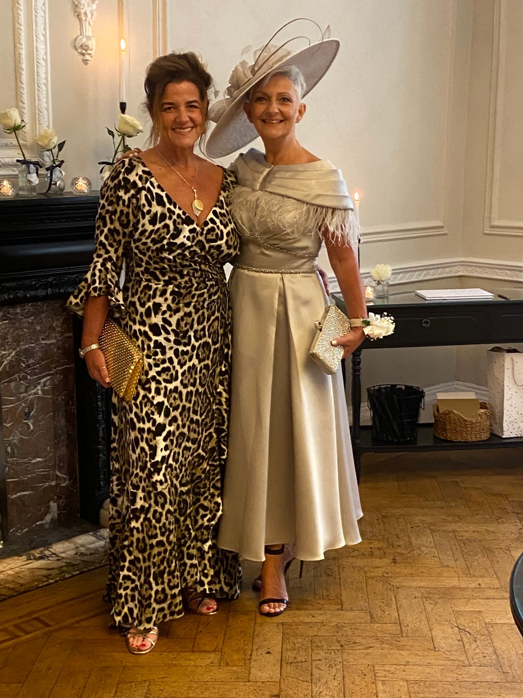 Customer photo review of NOW IN 'Stevie' Luxe Ruffle Dress in Leopard
