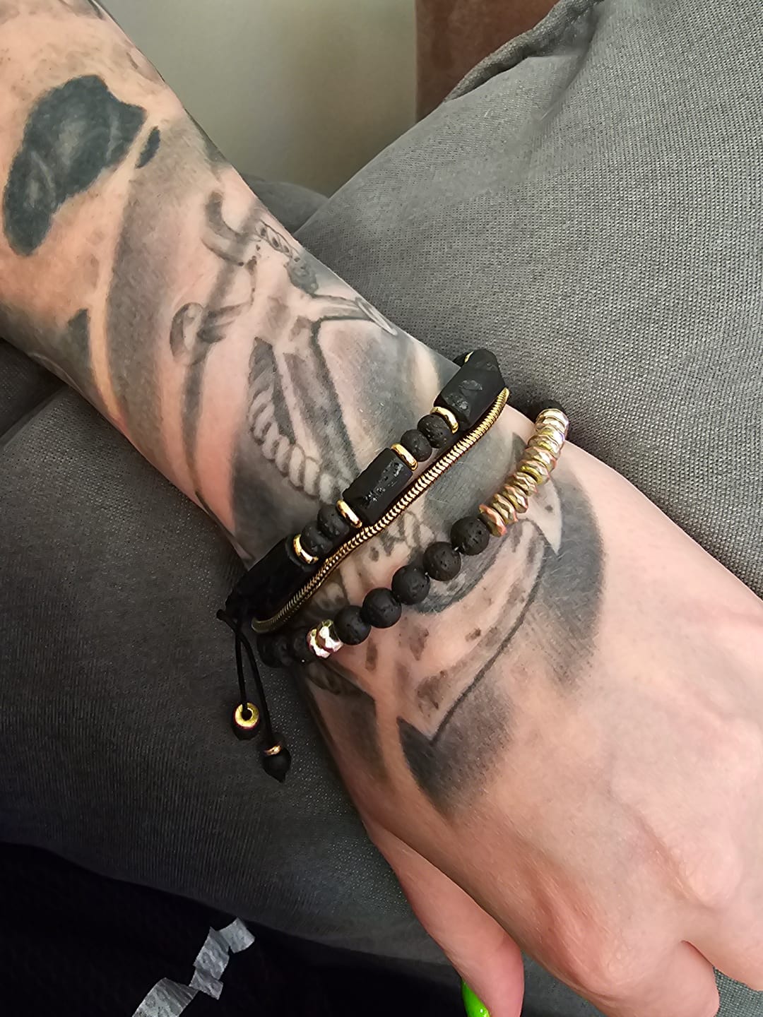 Customer photo review of Turmalin Armband - Natursteine