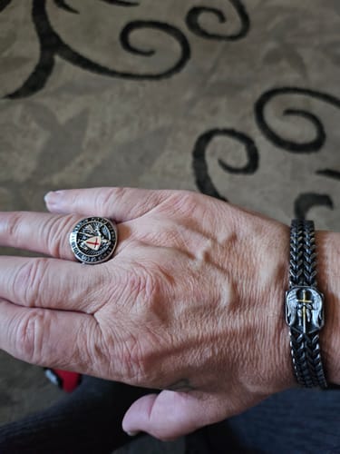 Customer photo review of Ephesians 6:13 ‘Armor of God’ Ring