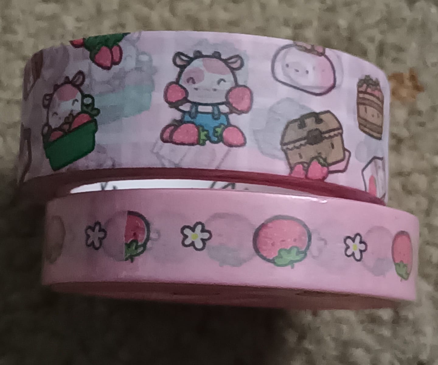 Customer photo review of Strawberry Harvest Washi Tape (Set of 2)