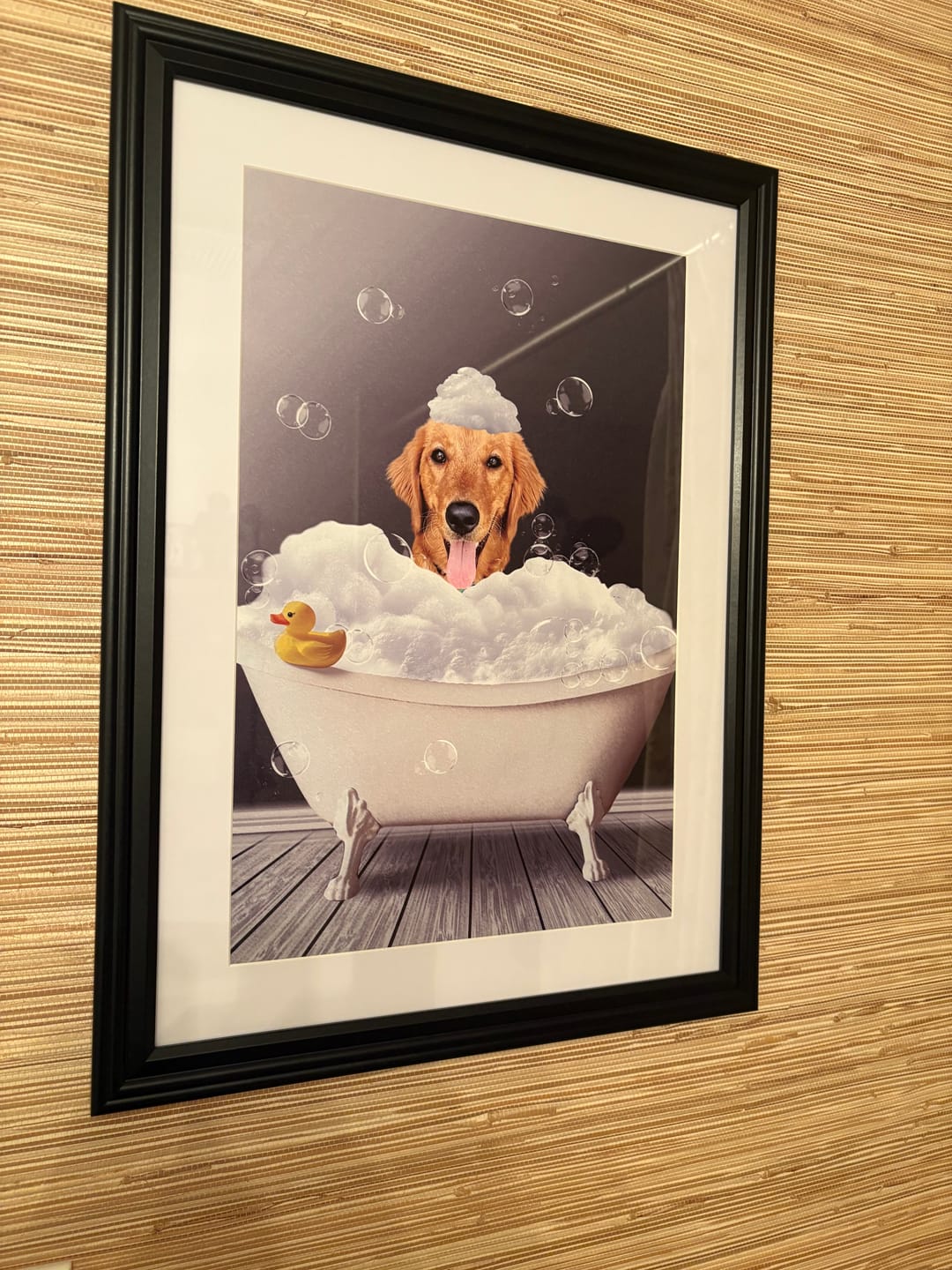 Customer photo review of Fun in the tub - Personalized Poster