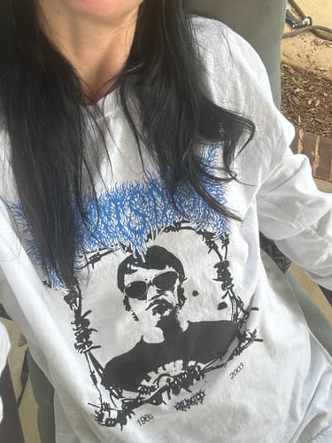 Customer photo review of Elliott Smith Death Metal Tee