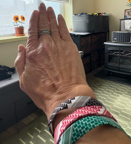 Customer photo review of Keffiyeh Bracelet