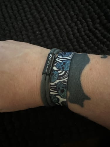 Customer photo review of Custom In Loving Memory Bracelet "I Will Carry You With Me" Personalized Engraved Memorial Bracelet