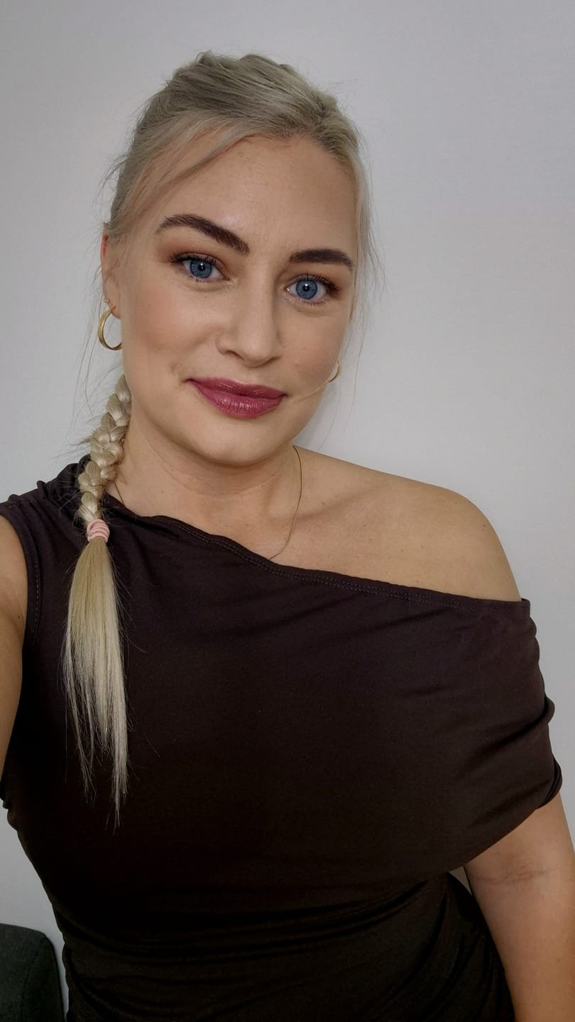 Customer photo review of Bold Large Hoop Earrings