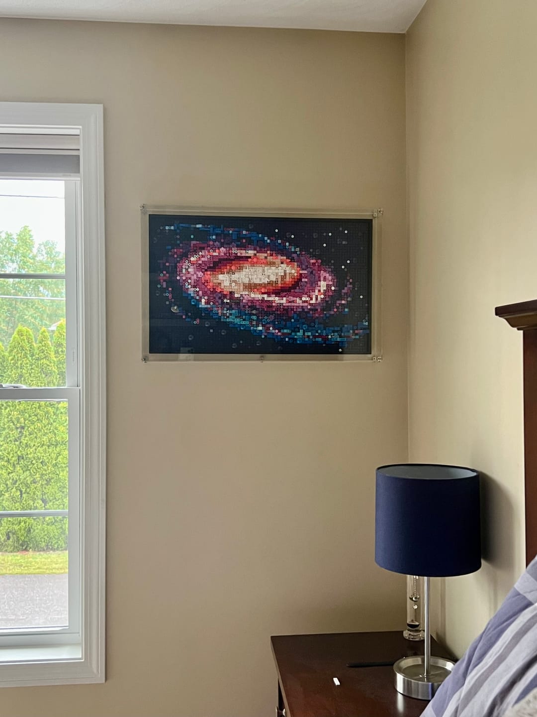 Customer photo review of Wall Mounted Display Case for LEGO® 31212 Art The Milky Way Galaxy