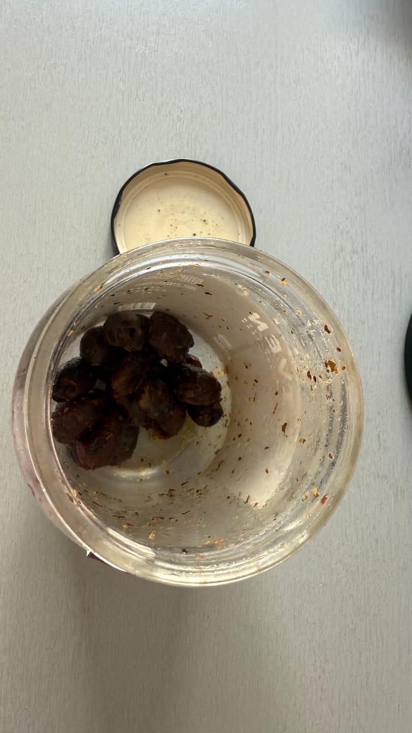 Customer photo review of OELiven Kalamata 500 g - Bio Kalamata Oliven mit Kräutern