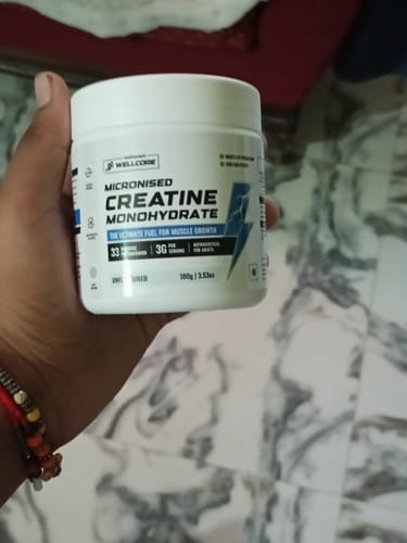 Customer photo review of Wellcore - Micronised Creatine Monohydrate (100g, 33 Servings)