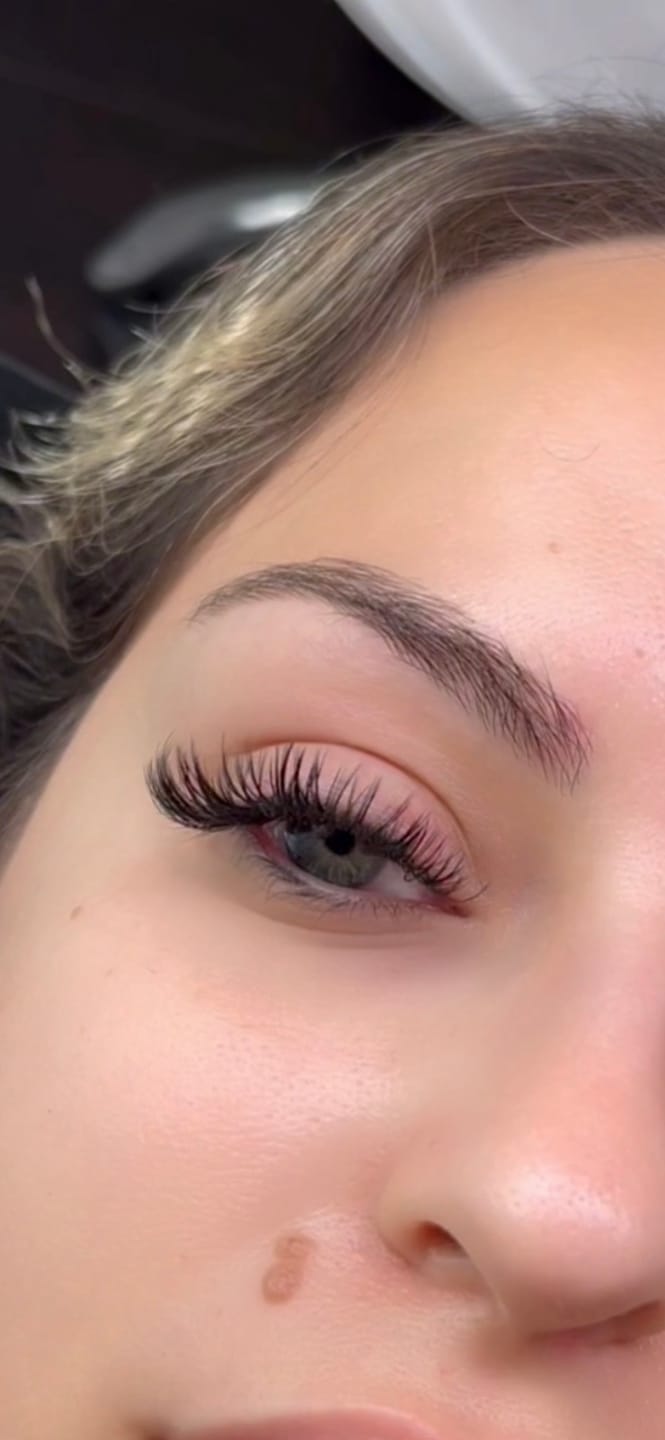 Customer photo review of Cashmere Fauxmink Lashes