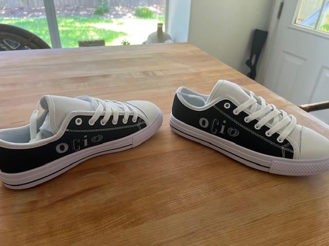 Customer photo review of Design Your Own - White Low Tops