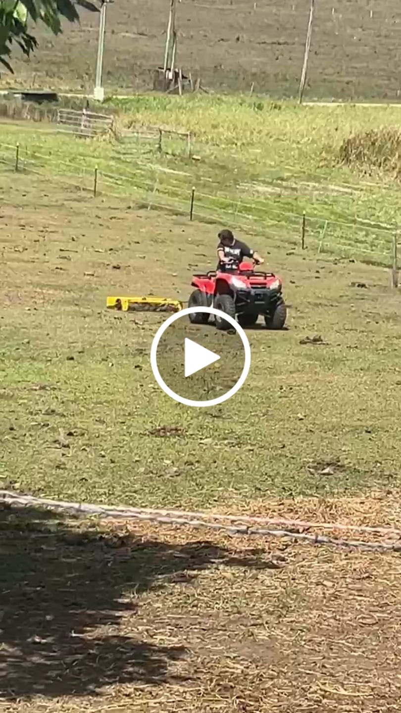 Customer video review of Scoop'N'Tow Manure Scooper / Paddock Field Cleaner + Trailer