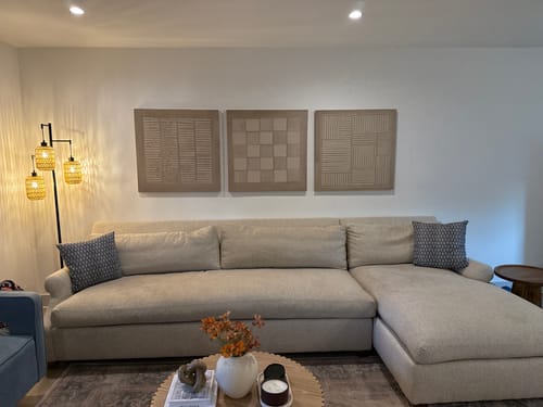 Customer review photo for Abstract Painting Set Of 3 #SP060
