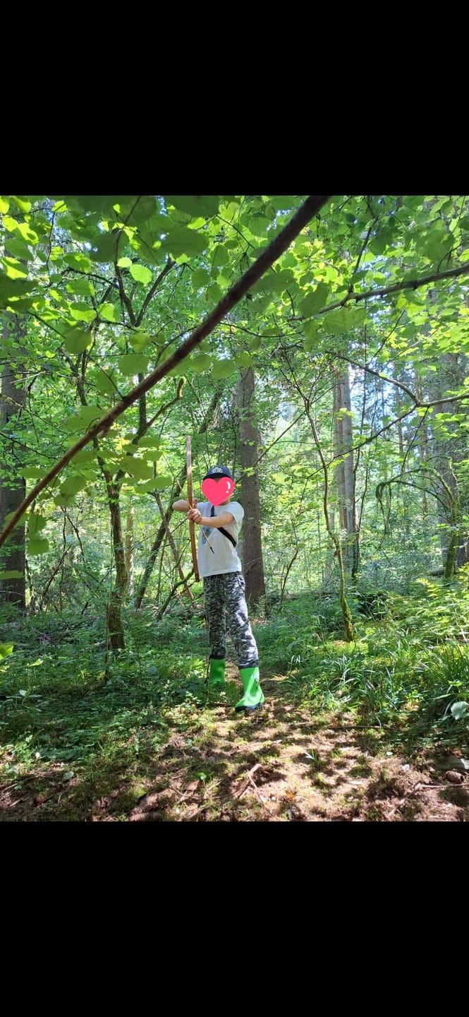 Customer photo review of Holzbogen Set mit 10 Pfeilen, Köcher, 3 Zielscheiben und Aufbewahrungstasche