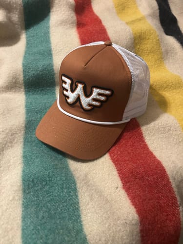 Customer photo review of Seager x Waylon Jennings Flying W Snapback Hat - Burnt Orange