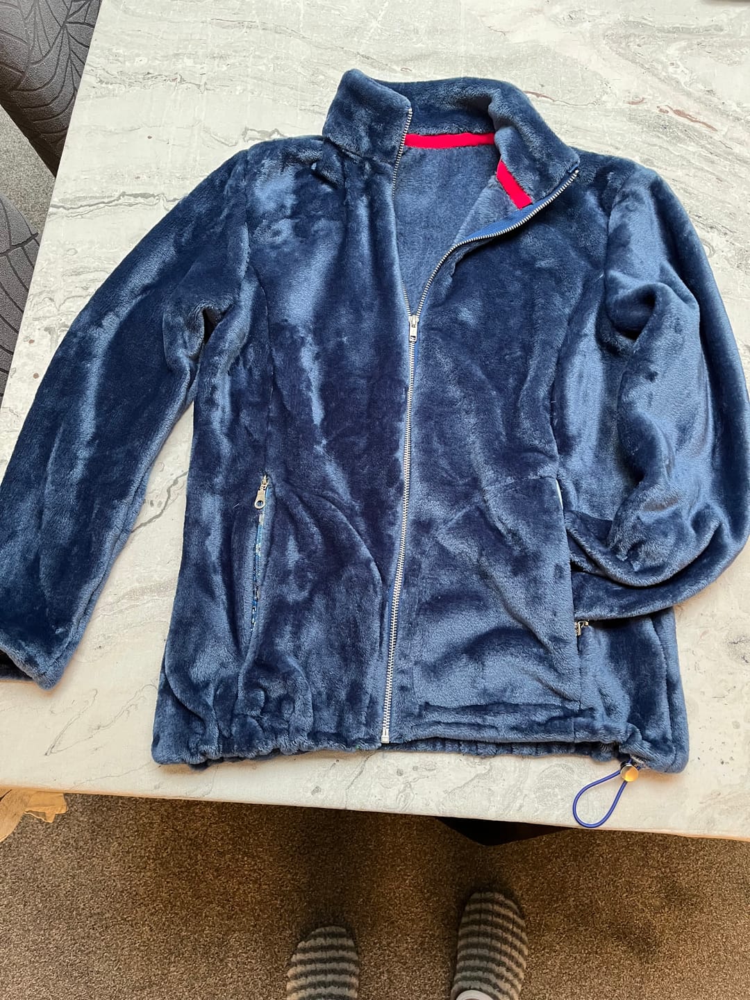 Customer photo review of Plain Cuddle Fleece Fabric