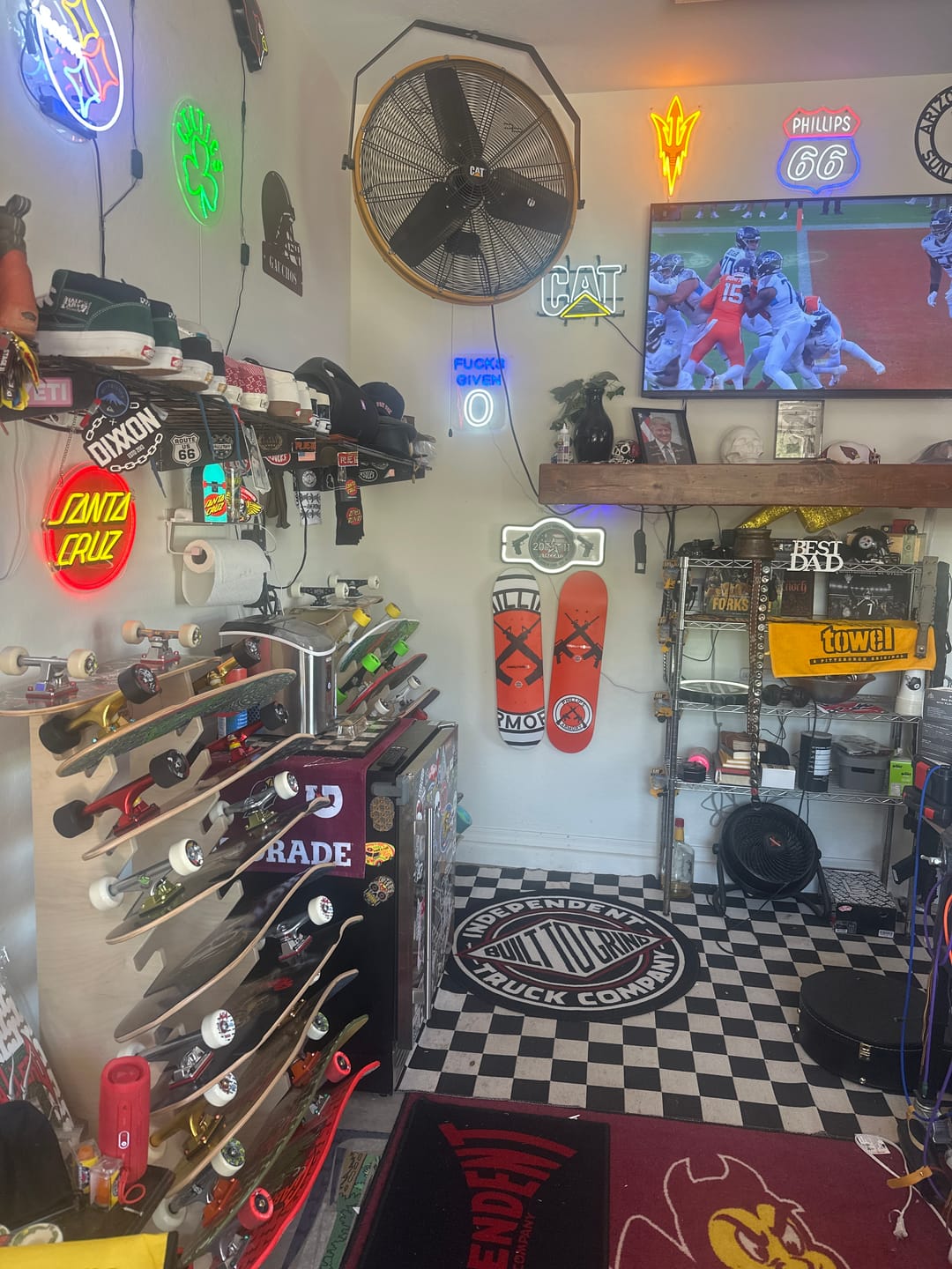 Customer photo review of Custom Skateboard Deck – Design Your Own 31"x8"