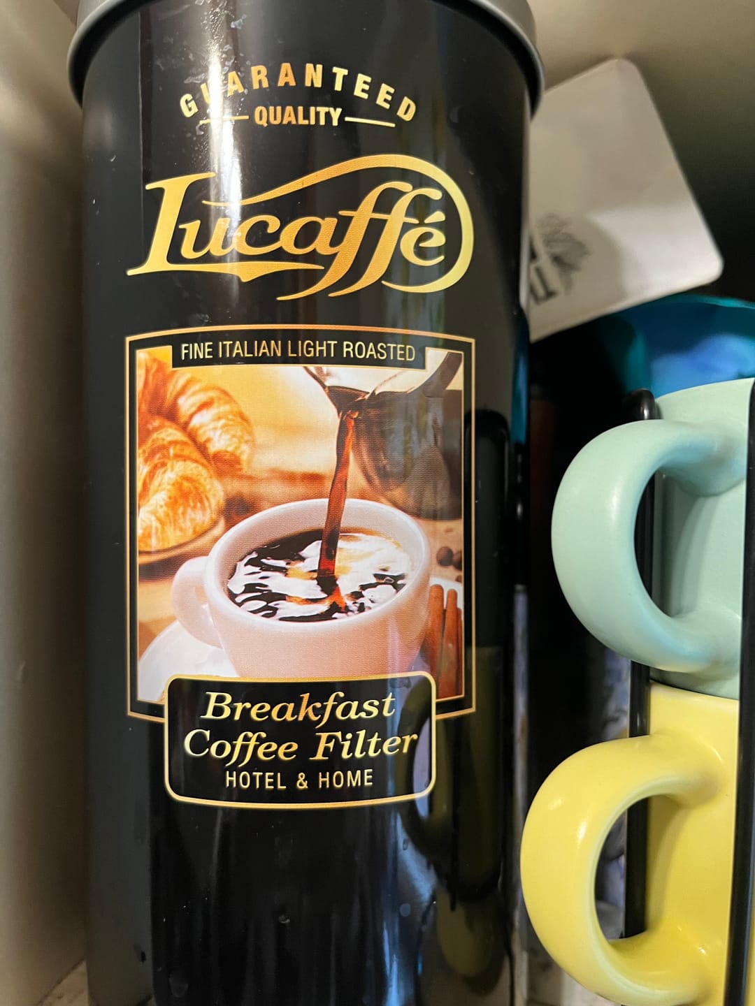 Customer photo review of Lucaffe Breakfast Coffee filter 500 grs Grano Molido