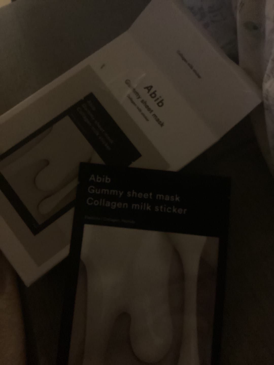 Customer photo review of Gummy Sheet Mask Collagen Milk Sticker(10 sheets)