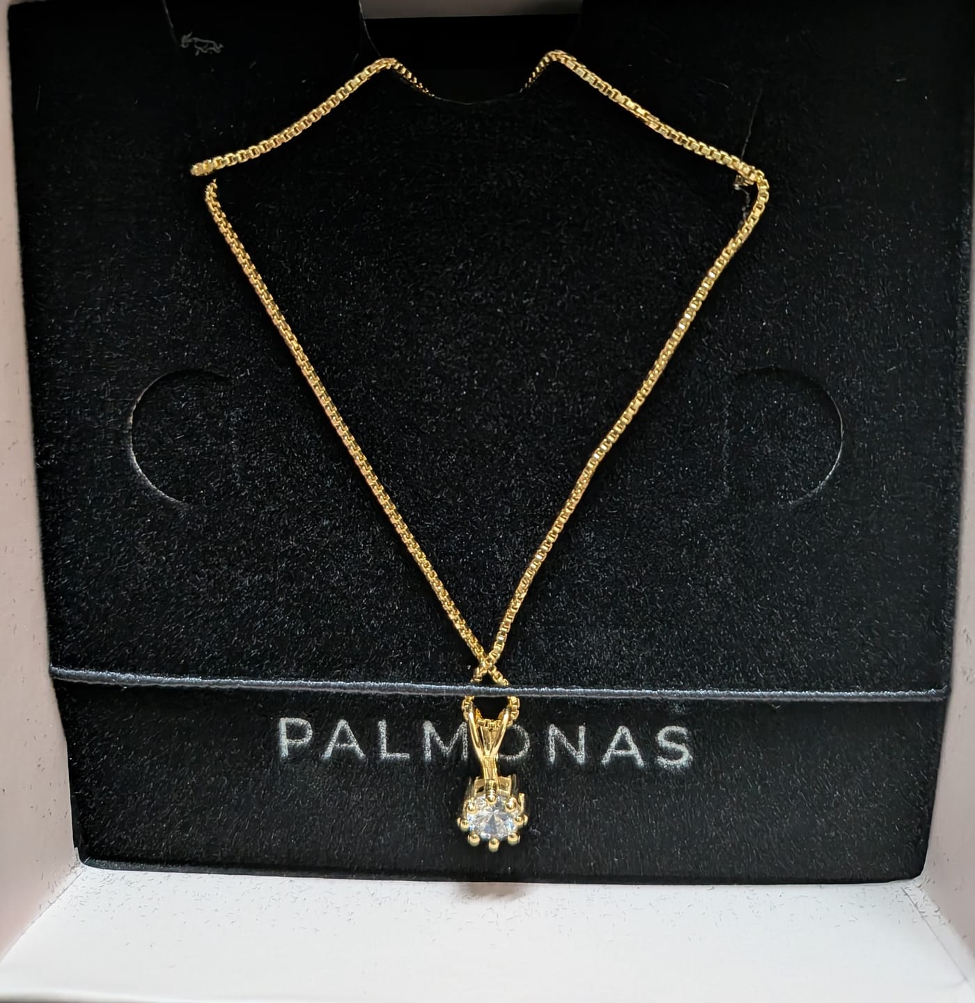 Customer photo review of Royal Solitaire Necklace