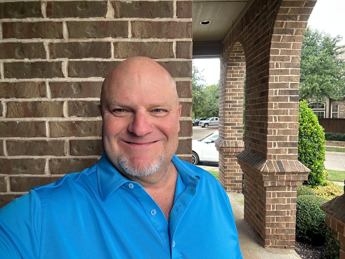 Customer photo review of Pique Stretch Polo