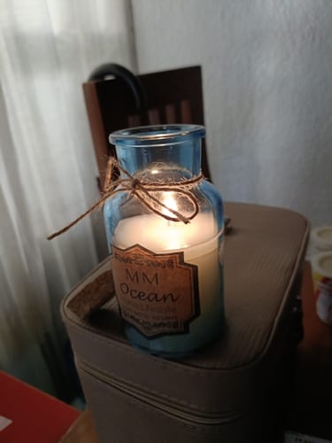 Customer photo review of Vela Aromática Esencia a Océano