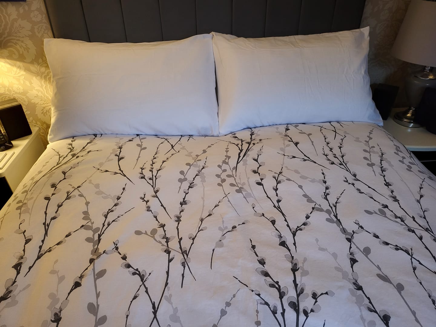 Customer photo review of 300 Thread Count Brushed Microfibre Pillowcase - 2 Pack