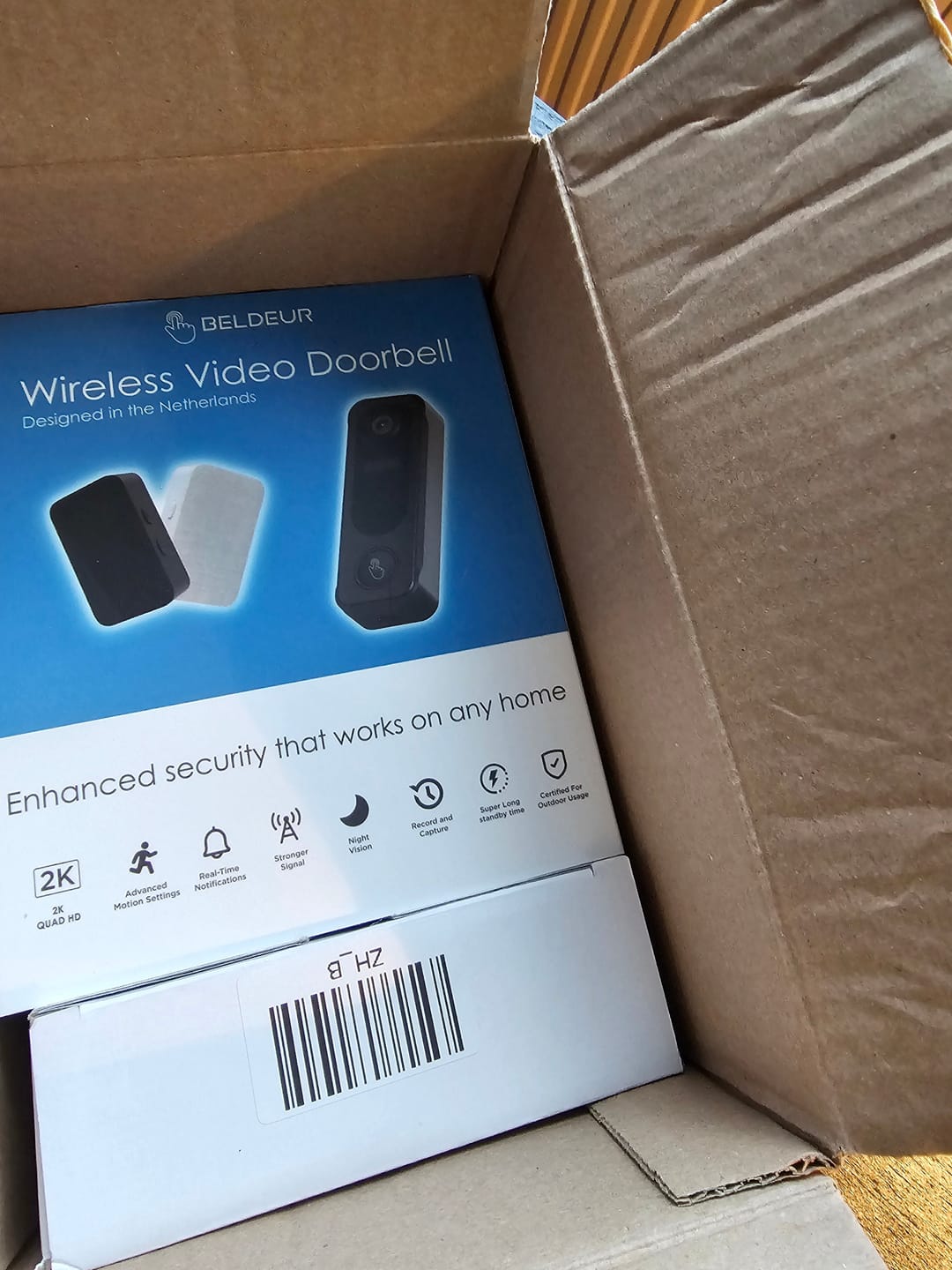 Customer photo review of Draadloze Video Deurbel Totaalpakket