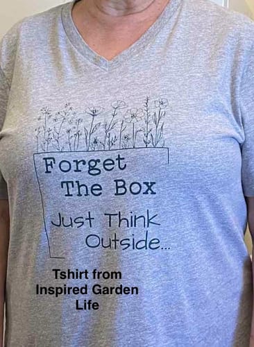 Customer photo review of Think Outside the Box V-Neck