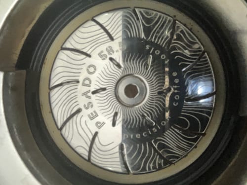 Customer photo review of High Diffusion Espresso Shower Screen - LM, E61, MV