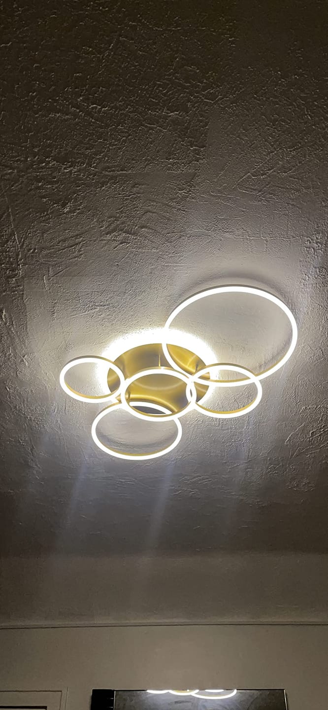 Customer photo review of WOMO Circular LED Flush Mount Ceiling Light-WM1032