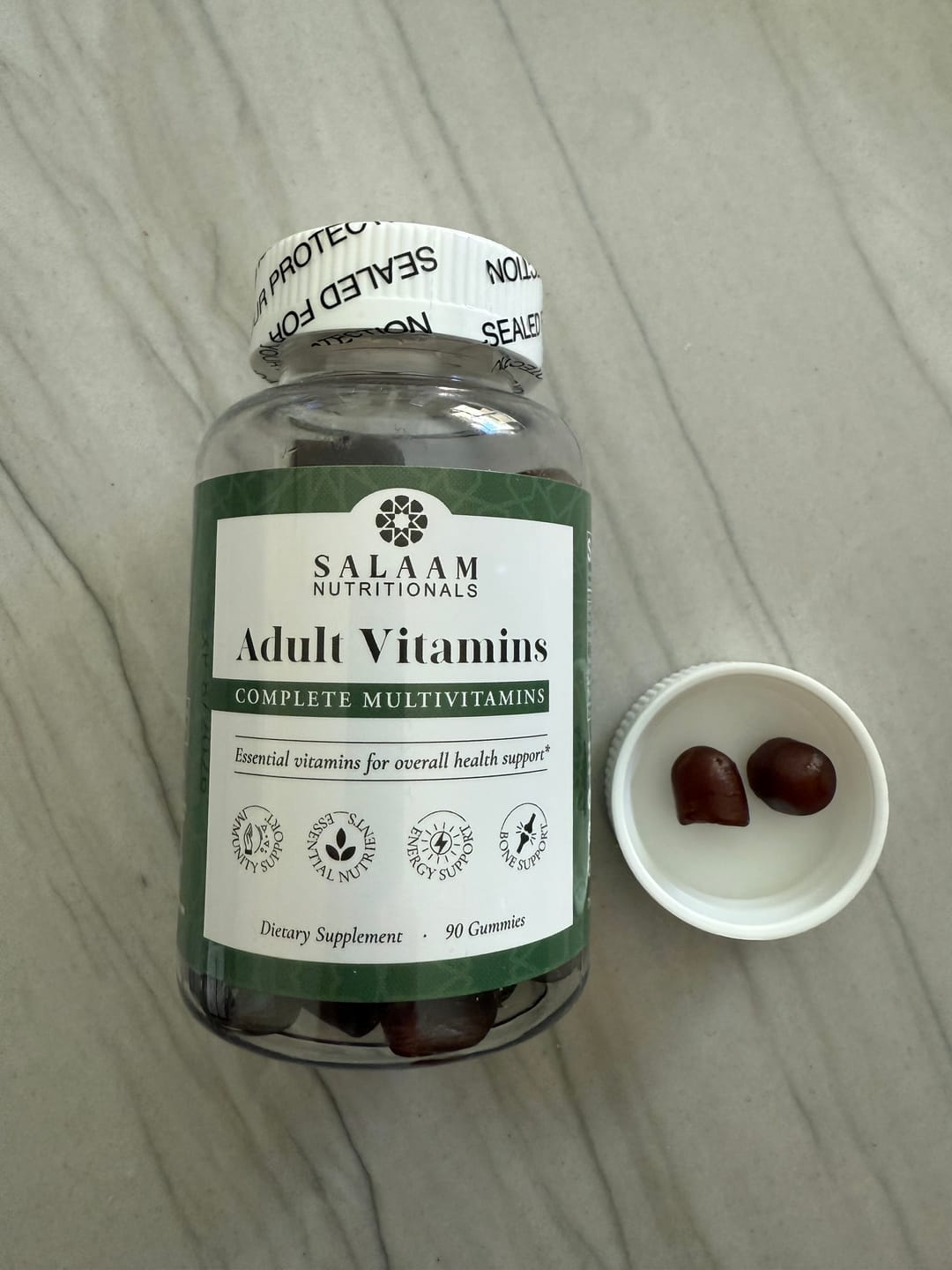 Customer photo review of Halal Adult Multivitamin Gummies - Complete Nutrition with Essential Vitamins - 90 Count