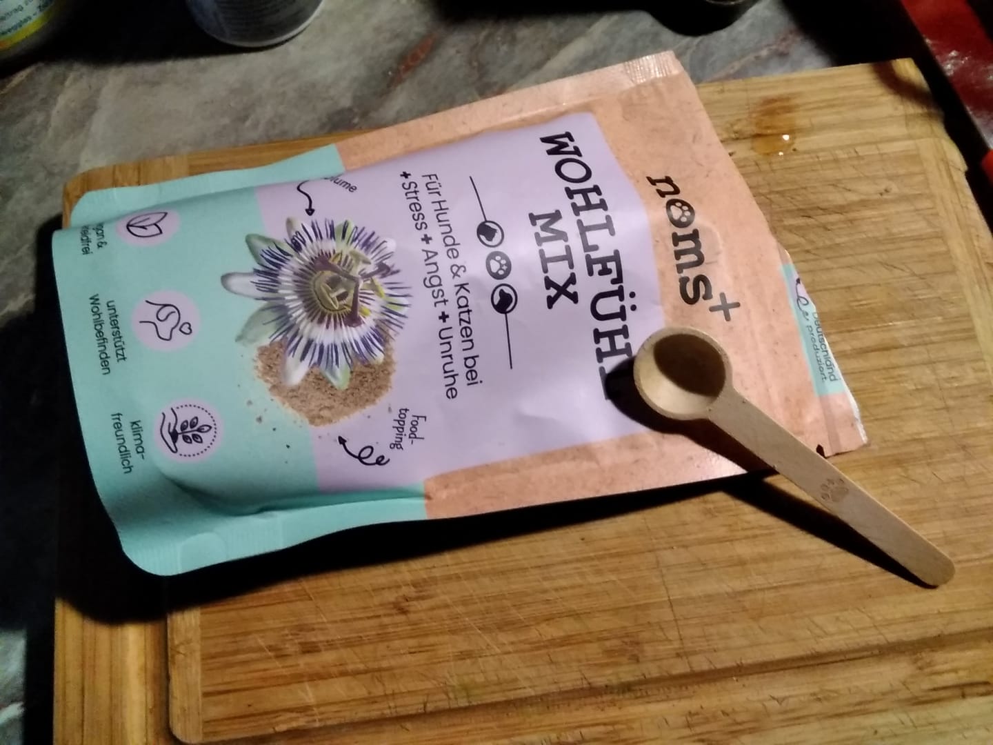 Customer photo review of Messlöffel aus Birkenholz fasst genau 1g noms+ Pulver