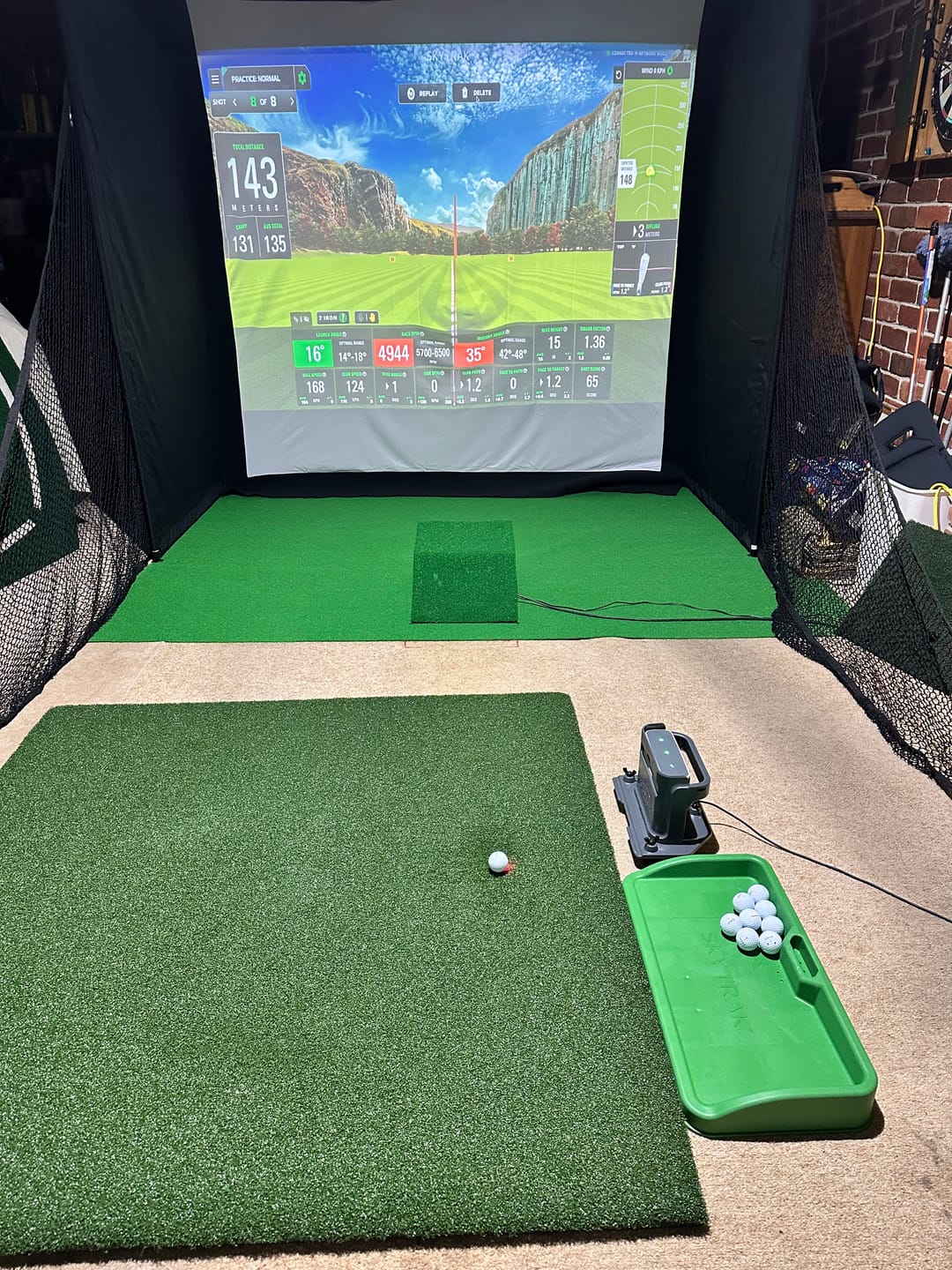 Customer photo review of SkyTrak Ball Tray - Enhance Your Practice Sessions