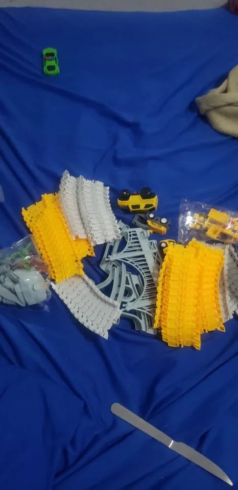 Customer photo review of Montessori FlexiPath™ – Educational Adventure Track | Construction Site