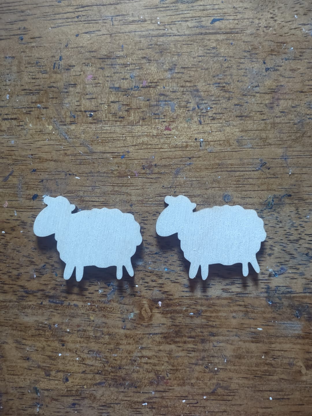 Customer photo review of Unfinished Wood Cute Sheep Shape - Craft - up to 46"