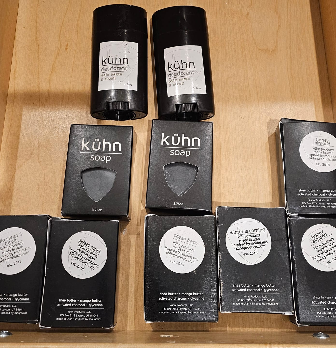 Customer photo review of 5 pack gift set - charcoal and clay soap