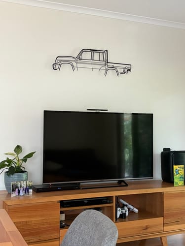 Customer photo review of Toyota Land Cruiser 70 Series UTE Metal Wall Art Silhouette