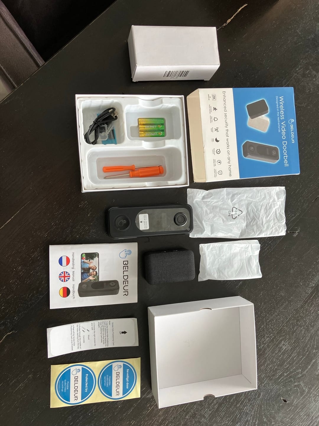 Customer photo review of Draadloze Video Deurbel Totaalpakket