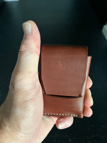 Customer photo review of Slimmad plånbok i äkta läder