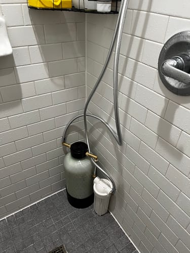 Customer photo review of Shower Water Softener System
