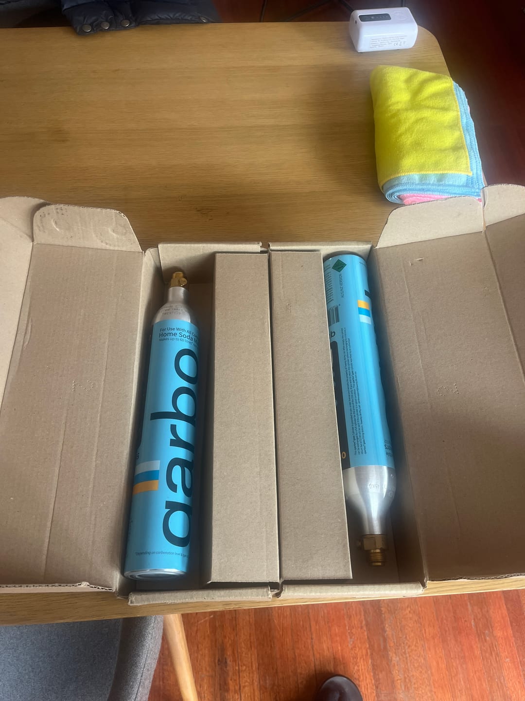 Customer photo review of qarbo*gas - 60L CO2 Cylinder Refills - Home Exchange Program