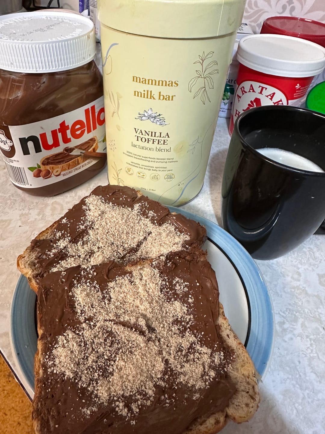 Customer photo review of Vanilla Toffee Lactation Blend
