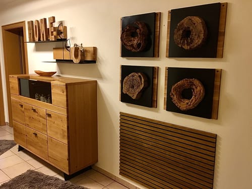 Customer photo review of Holz Wand Deko GENTA 40 cm x 40 cm